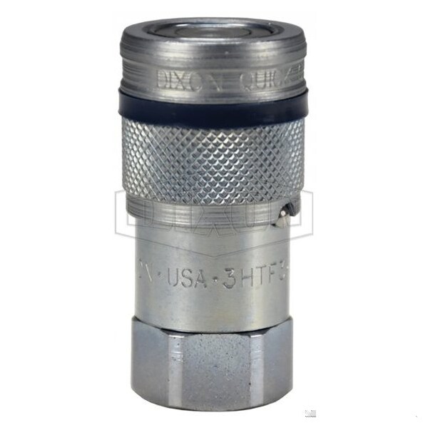 DQC HT Flushface Female Coupler, 3/4-14 Nominal, Female BSPP, Steel
